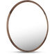 Alcott 36 X 36 inch Brown Mirror, Small Round